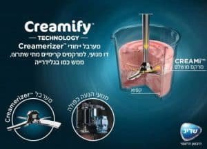 מכונת גלידה ביתית NINJA נינג’ה CREAMi Ice Cream Maker NC303