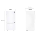 מקרר מקפיא תחתון LG אל ג’י GM-859RWCE