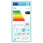 מייבש כביסה פתח חזית MIDEA מידאה MDG05H80/W-IL 64315