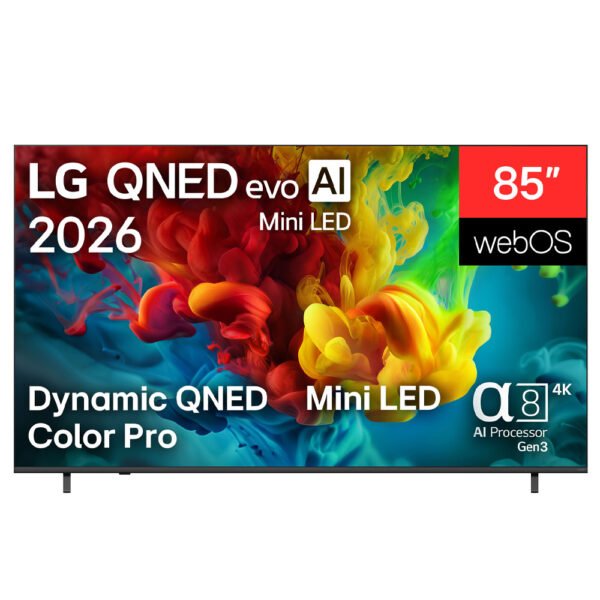טלוויזיה 85 אינץ’ LG אל ג’י 85QNED84B6T