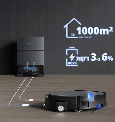 שואב אבק רובוטי ECOVACS אקווקס Deebot X11 Pro Omni 144211H