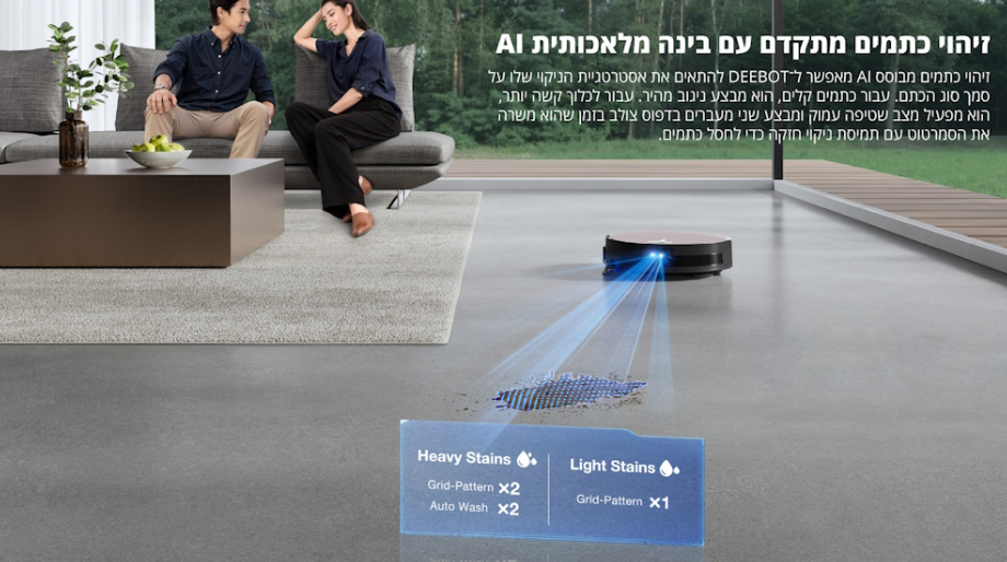 שואב אבק רובוטי ECOVACS אקווקס Deebot X11 Pro Omni 144211H