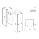 מקרר מקפיא תחתון 4 דלתות GENERAL גנרל FF4-65GW