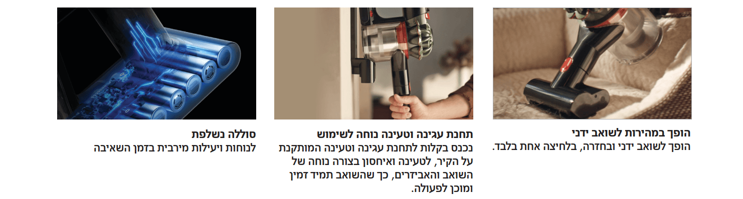 שואב אבק חשמלי DYSON דייסון SV55 V8 CN CYCLONE