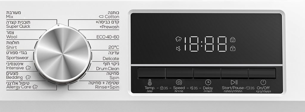 מכונת כביסה פתח חזית CRYSTAL קריסטל TWM1014