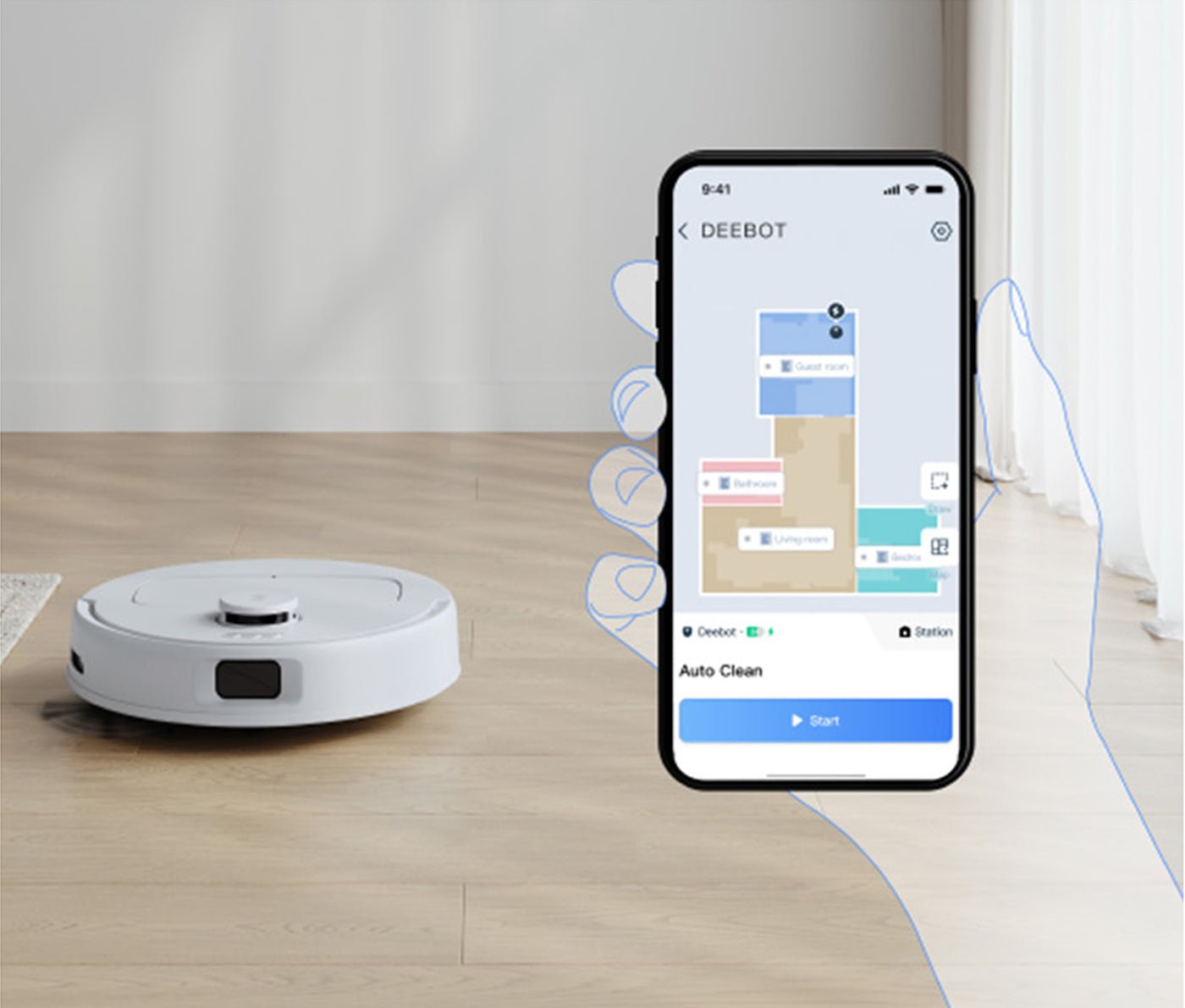 שואב אבק רובוטי ECOVACS אקווקס Deebot N20e 144024H