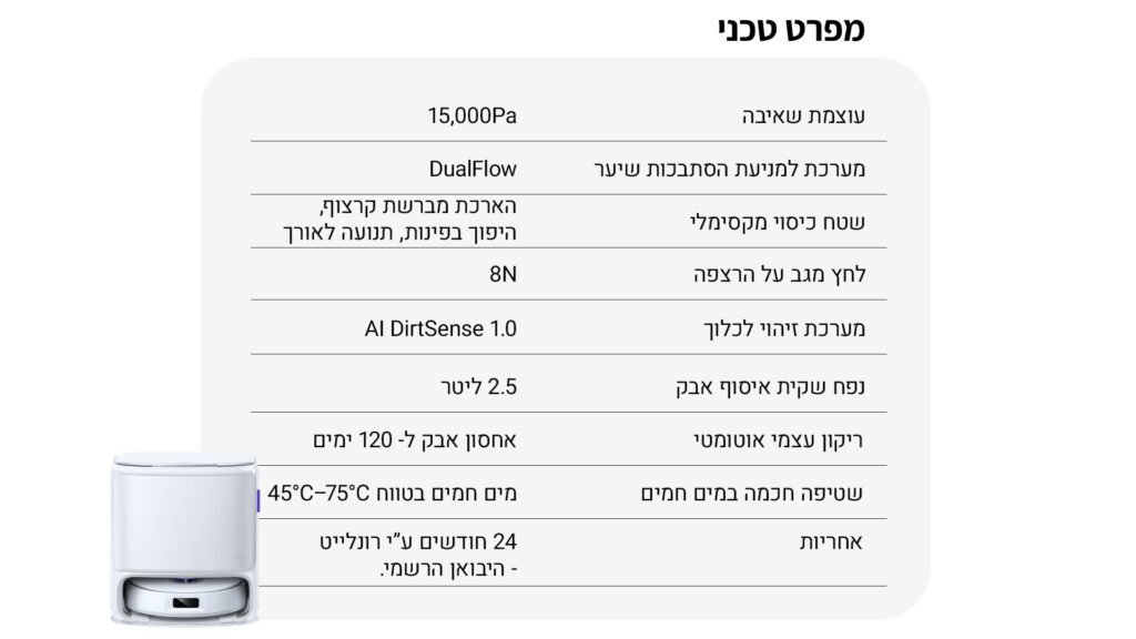 שואב אבק רובוטי שוטף NARWAL נרוואל FREO Z10 145203H
