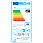 מייבש כביסה פתח חזית MIDEA מידאה MDL100-CH03B/B07EW 6447